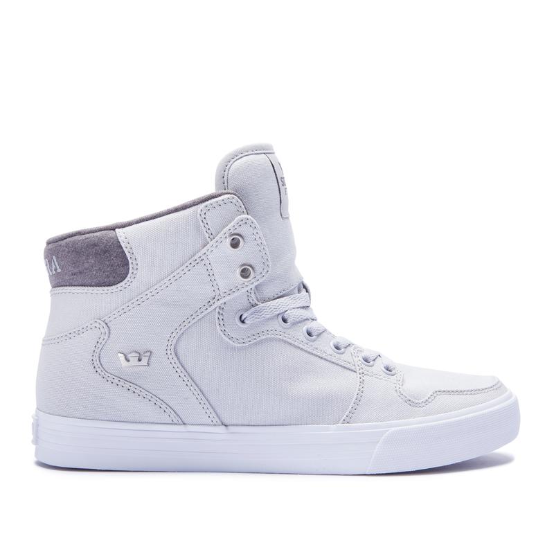 Zapatillas Altas Supra Argentina Mujer - VAIDER Gris Claro (TLCGV-8025)